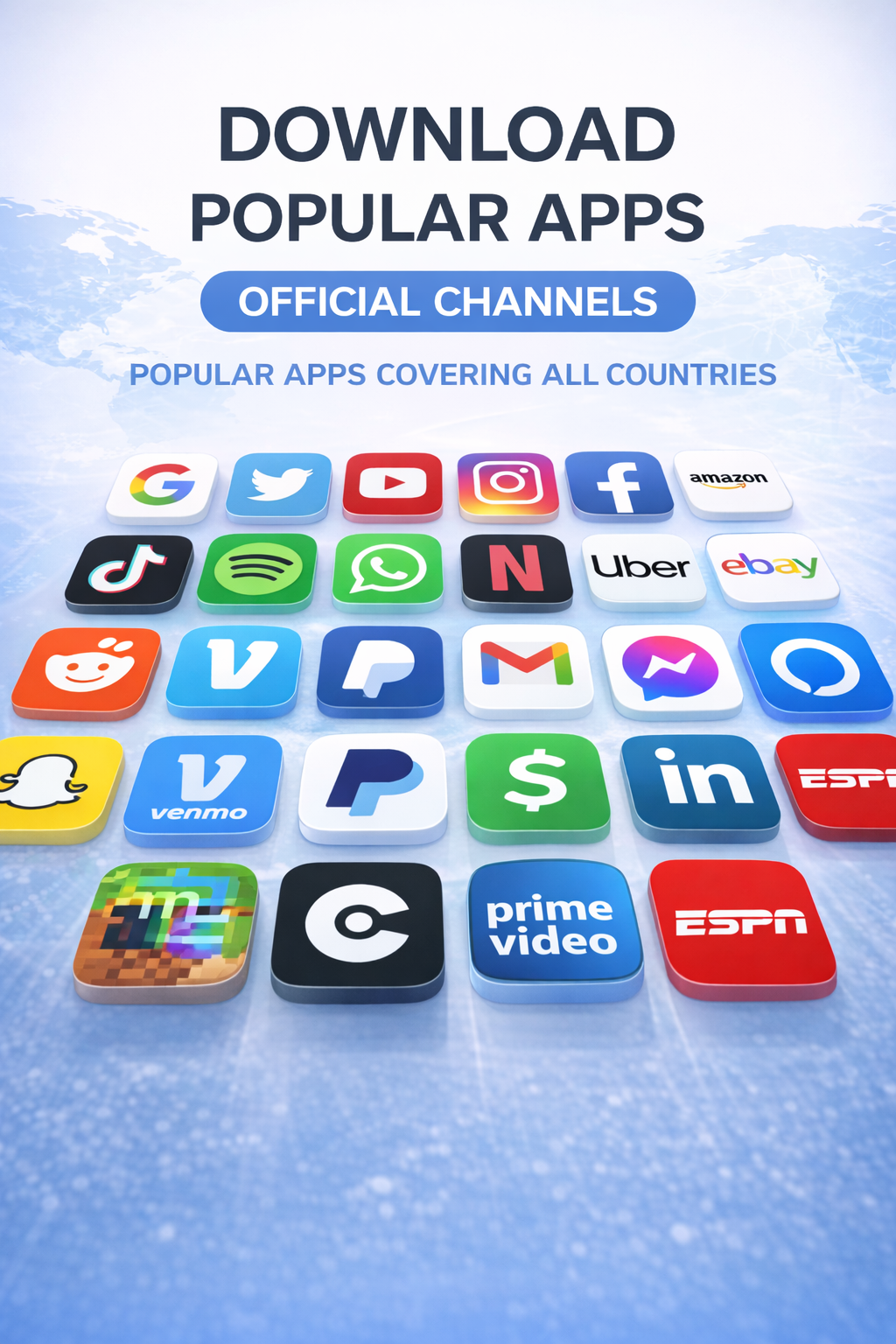 Official Channel Download for Global Mainstream Apps